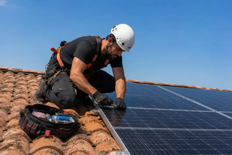 Maintenance et monitoring de panneaux solaires à Caden